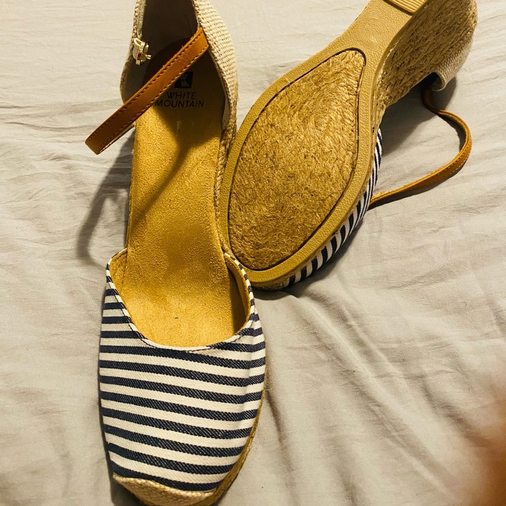Nautical closed toe sandals